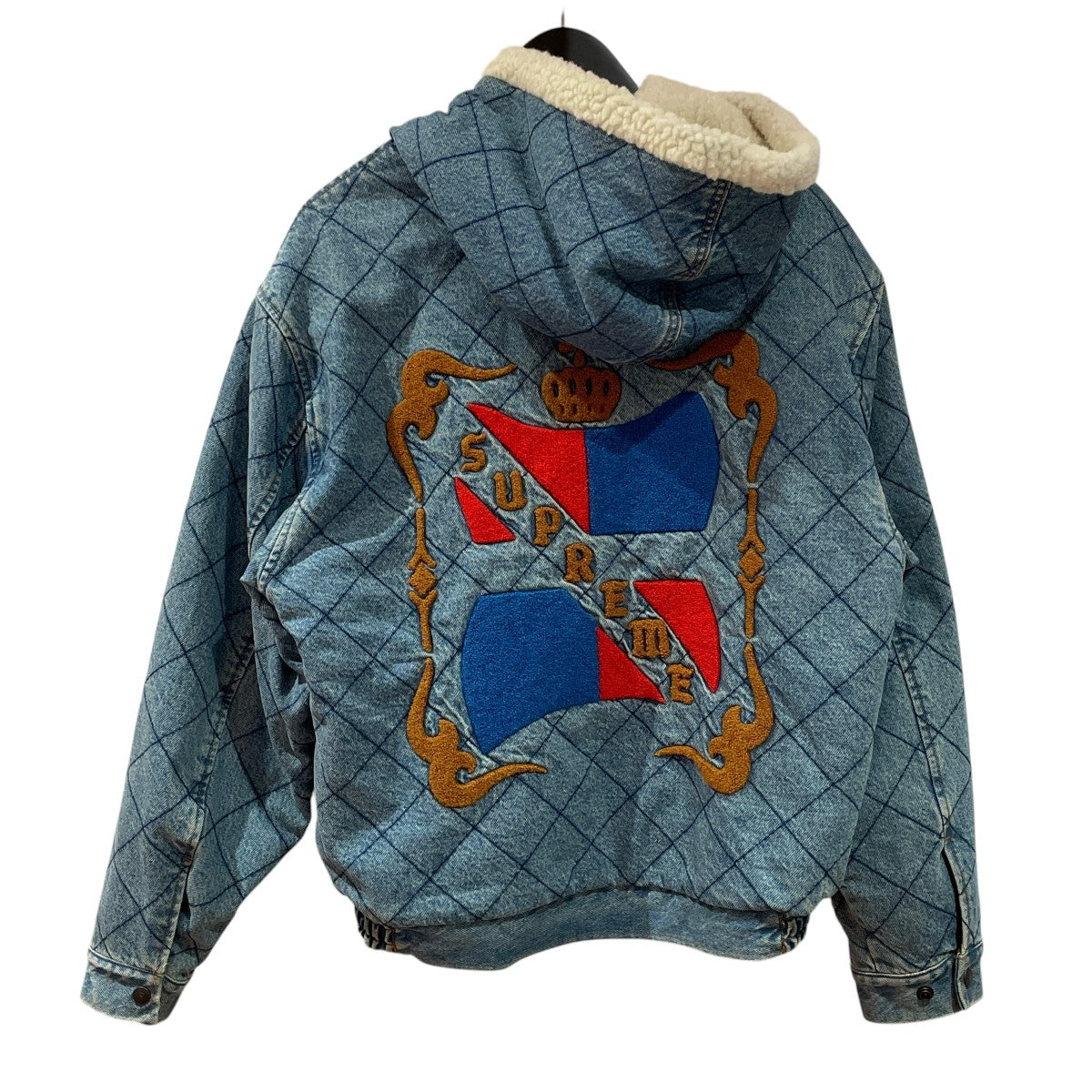 Supreme 18AWQUILTED DENIM PILOT JACKETジップパーカー 古着・中古-2枚目のアイテム画像