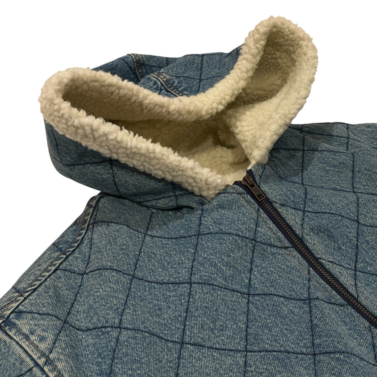 Supreme 18AWQUILTED DENIM PILOT JACKETジップパーカー 古着・中古-3枚目のアイテム画像