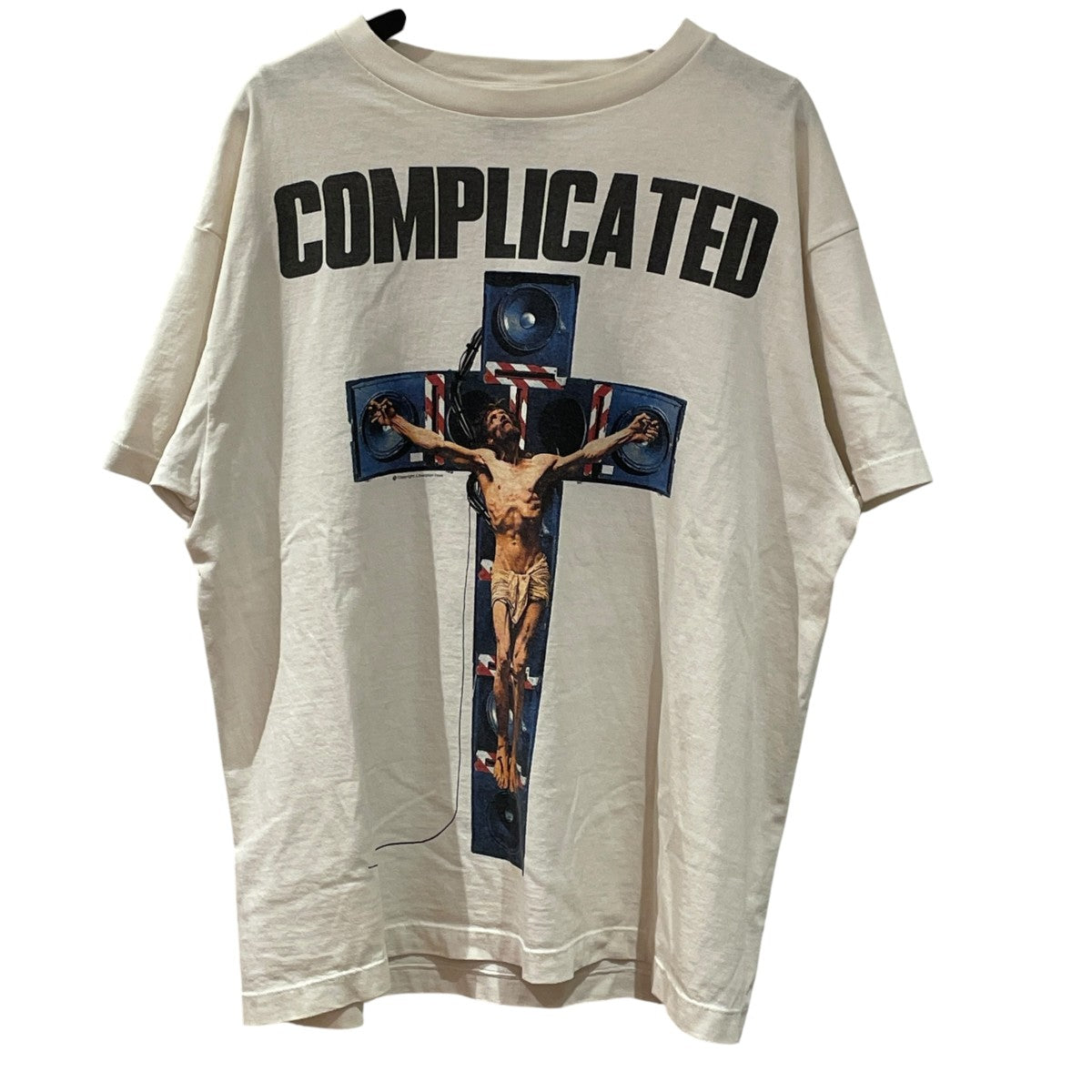 KK   SS TEE   COMPLICATED   WHITETシャツSM-A23-0000-C18