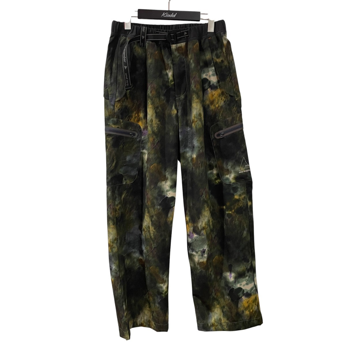 printed breathable pantsワイドパンツ574-6182515