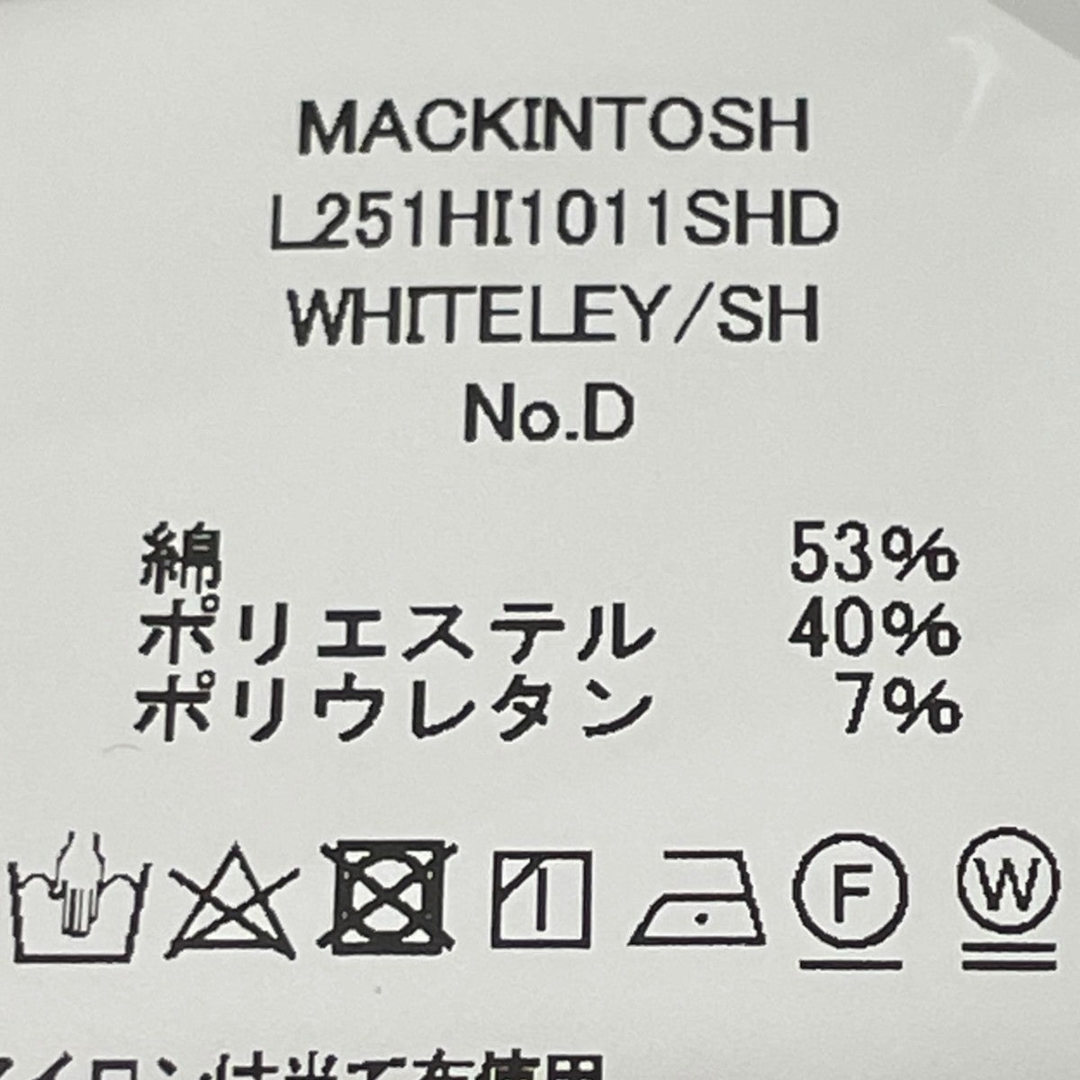 MACKINTOSH 半袖シャツL251HI1011SHD 古着・中古-7枚目のアイテム画像