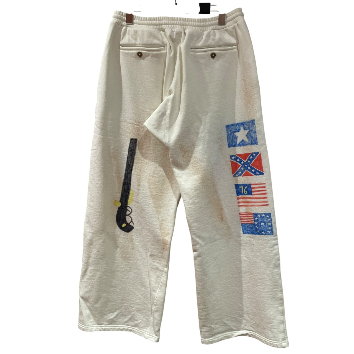 LES SIX 【26SS】Scribble SweatsスウェットパンツFYRSJU-10-SWT-SCR-I 古着・中古-2枚目のアイテム画像