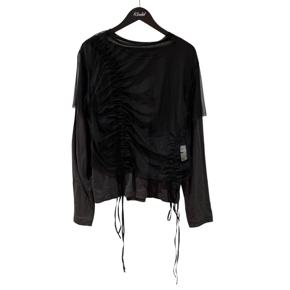 TULLE MODULAR LAYERED LONG SLEEVE T-SHIRT ?長袖カットソーILSTR261005