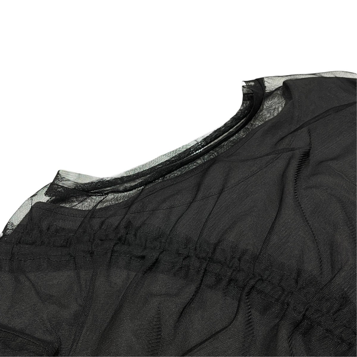 TULLE MODULAR LAYERED LONG SLEEVE T-SHIRT ?長袖カットソーILSTR261005