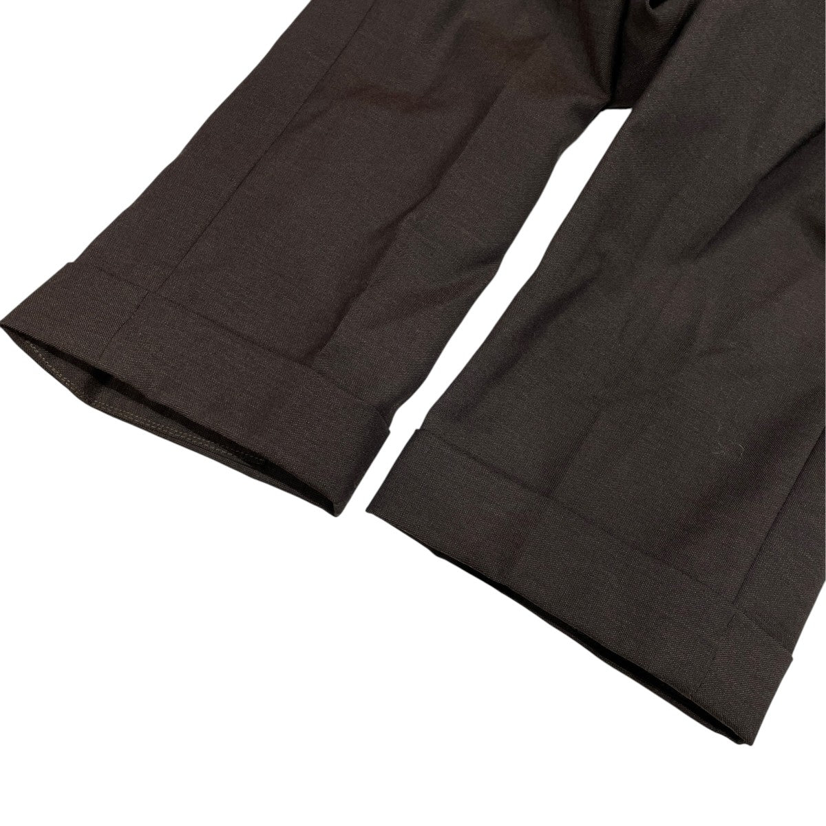 BEAMS F ALFRED BROWN ウールモヘヤブラウンソリッド3ボタンスーツセットアップスーツ21-17-1085-731