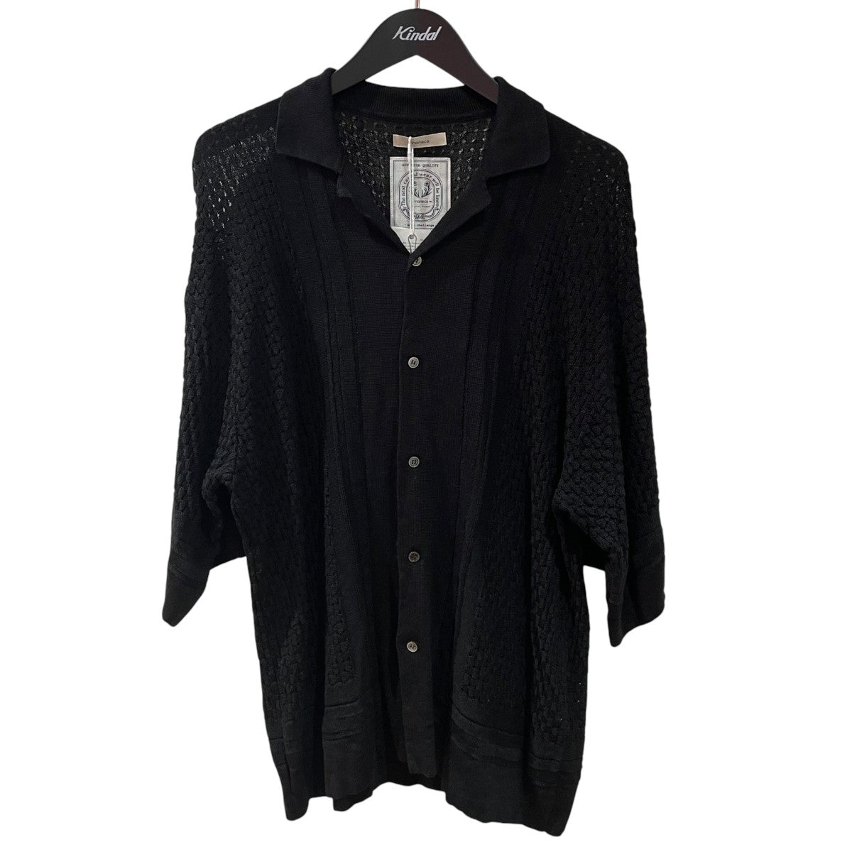 12G KNIT OPEN COLLOR SHIRT RNC009ニットシャツRNC009