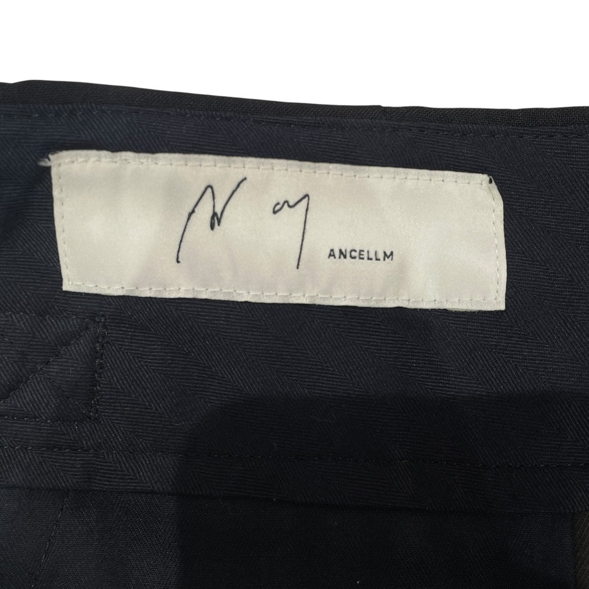 WOOL DAMAGE WIDE SLACKSスラックスANC-PT39-C