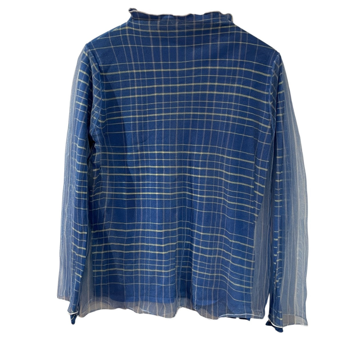 SIMPLE DOUBLE COLOR CHECK TOP薄手ニット01210140280
