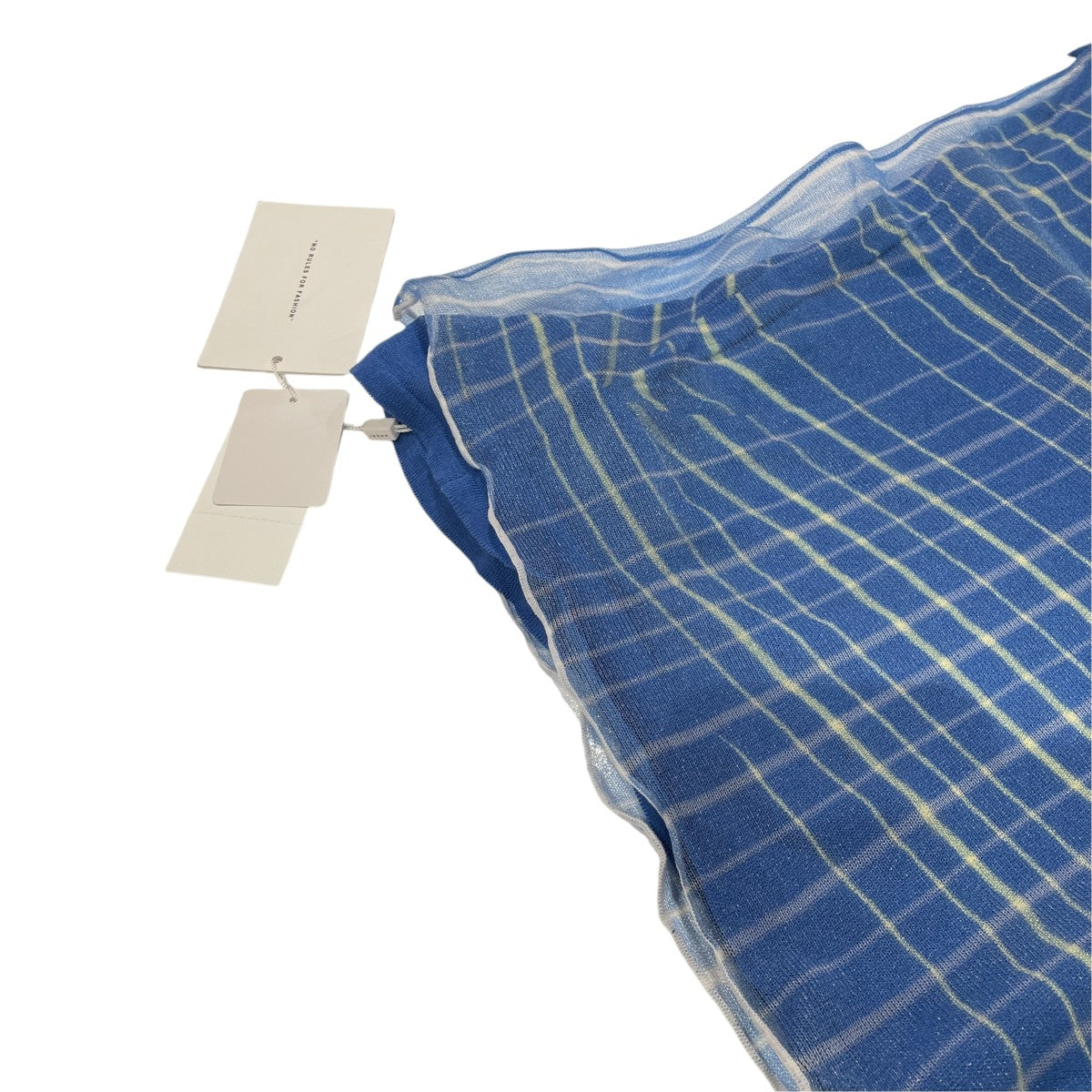 SIMPLE DOUBLE COLOR CHECK TOP薄手ニット01210140280