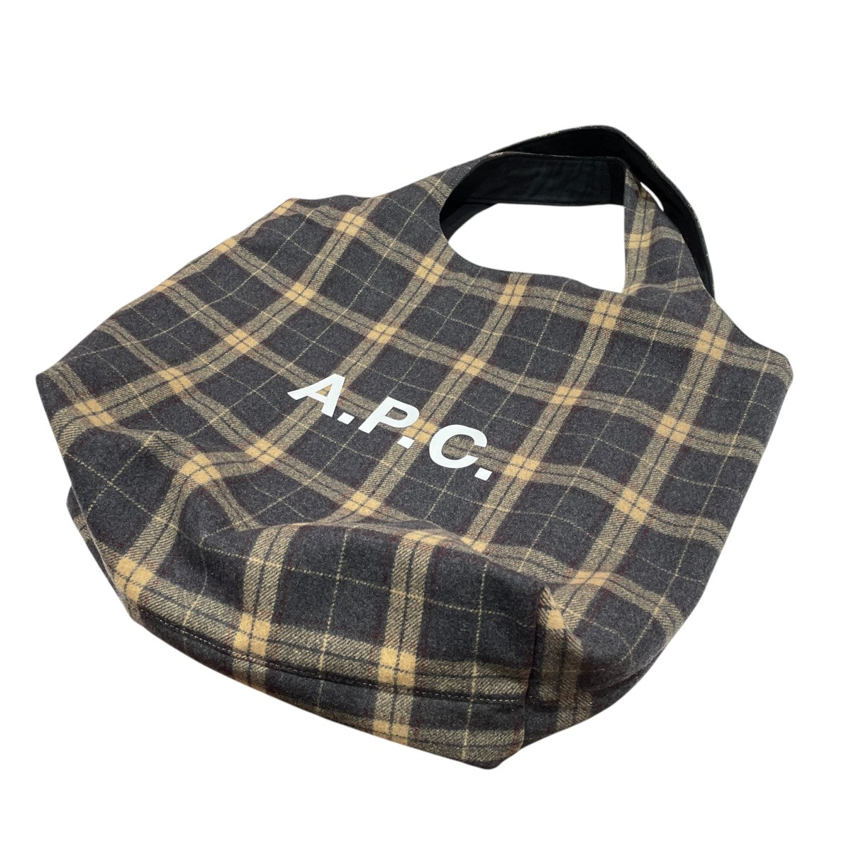 A．P．C． チェックトートバッグ 古着・中古-1枚目のアイテム画像