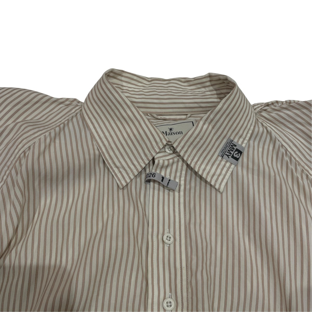 Vest Combined Stripe Shirt DressシャツワンピースB16DR151