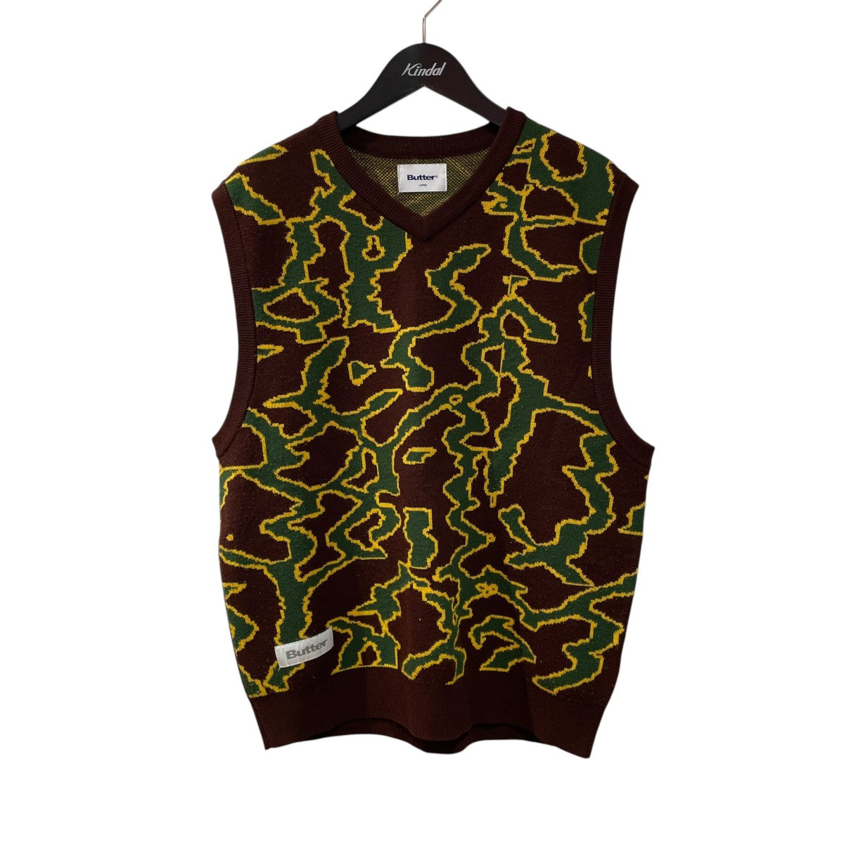 BUTTER SURGE KNITTED VESTニットベスト 古着・中古-1枚目のアイテム画像