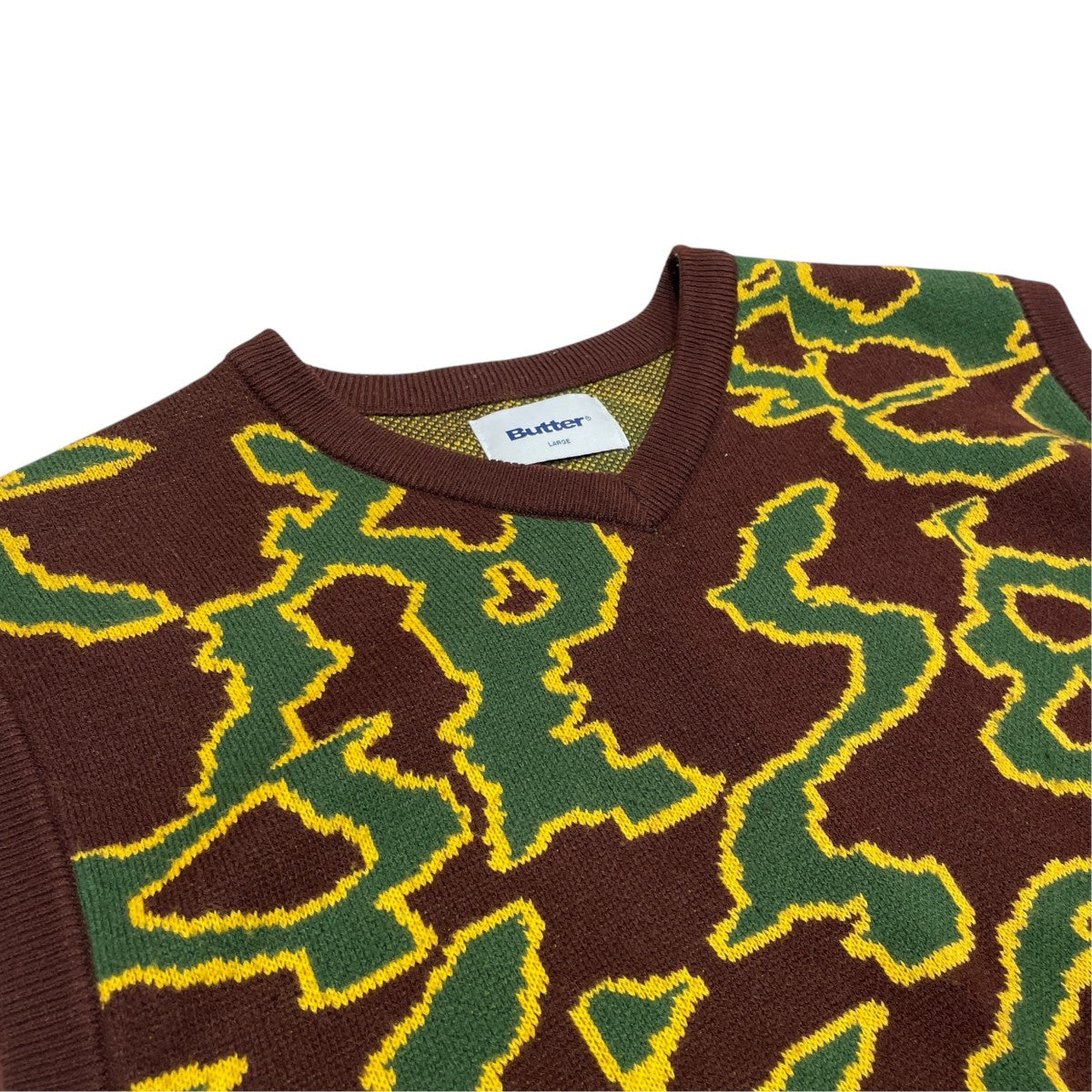 BUTTER SURGE KNITTED VESTニットベスト 古着・中古-3枚目のアイテム画像