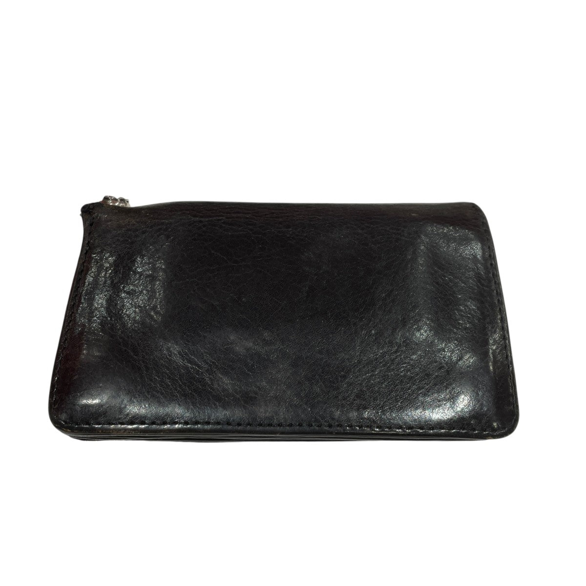 1 ZIP BS FLEUR BUTTON LEATHER WALLET2つ折り財布