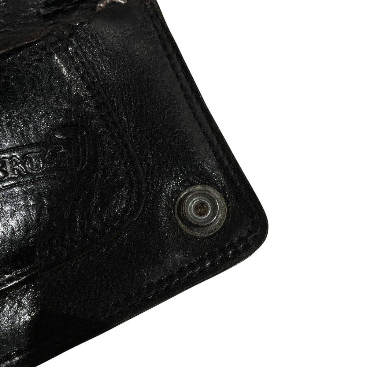 1 ZIP BS FLEUR BUTTON LEATHER WALLET2つ折り財布