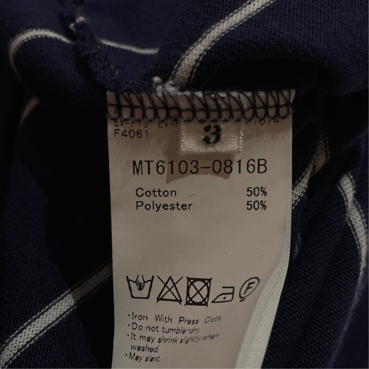 L S BORDER TEE WOLFボーダーニットMT6103-0816B
