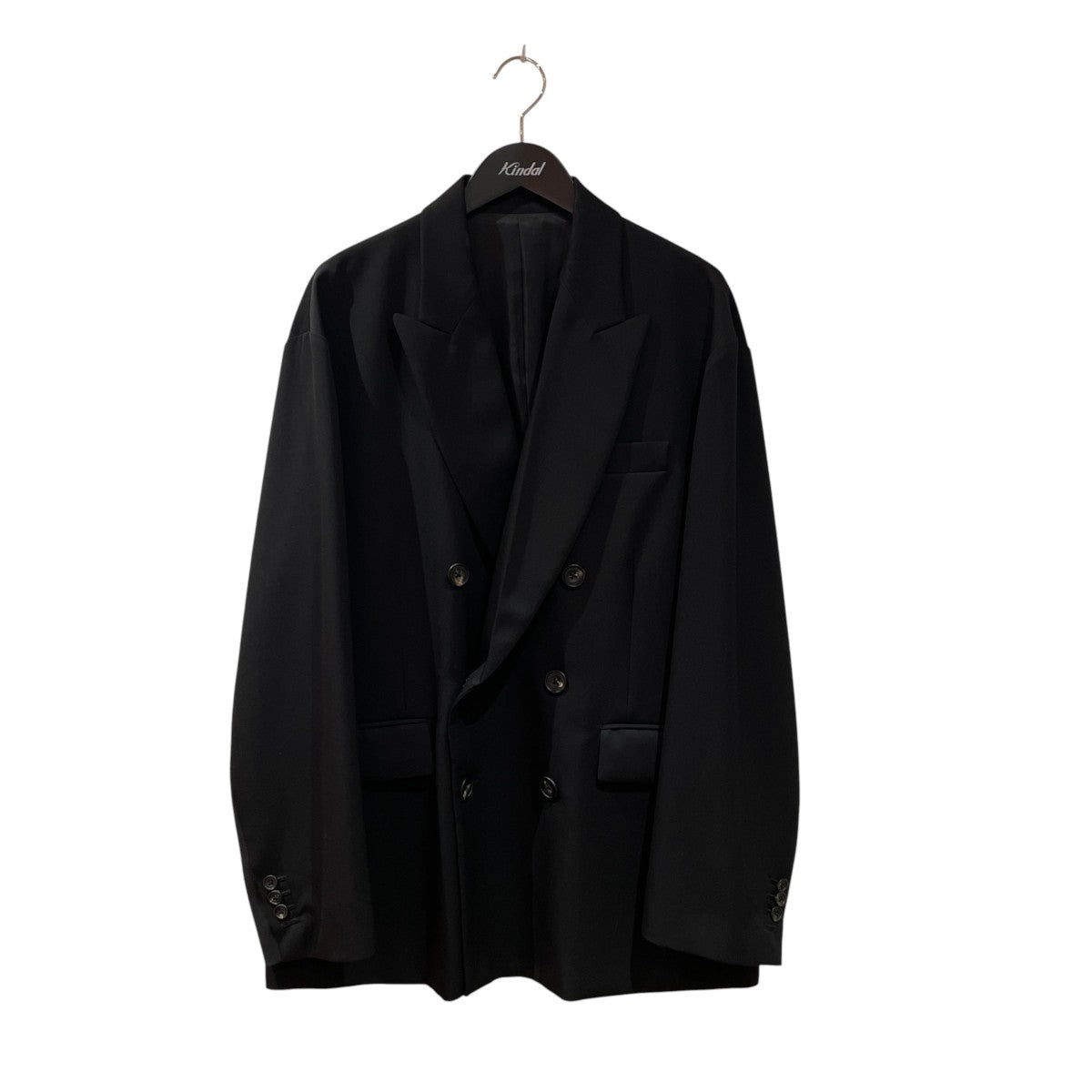 OVERSIZED DOUBLE BREASTED JACKET - BLACKテーラードジャケットST.641