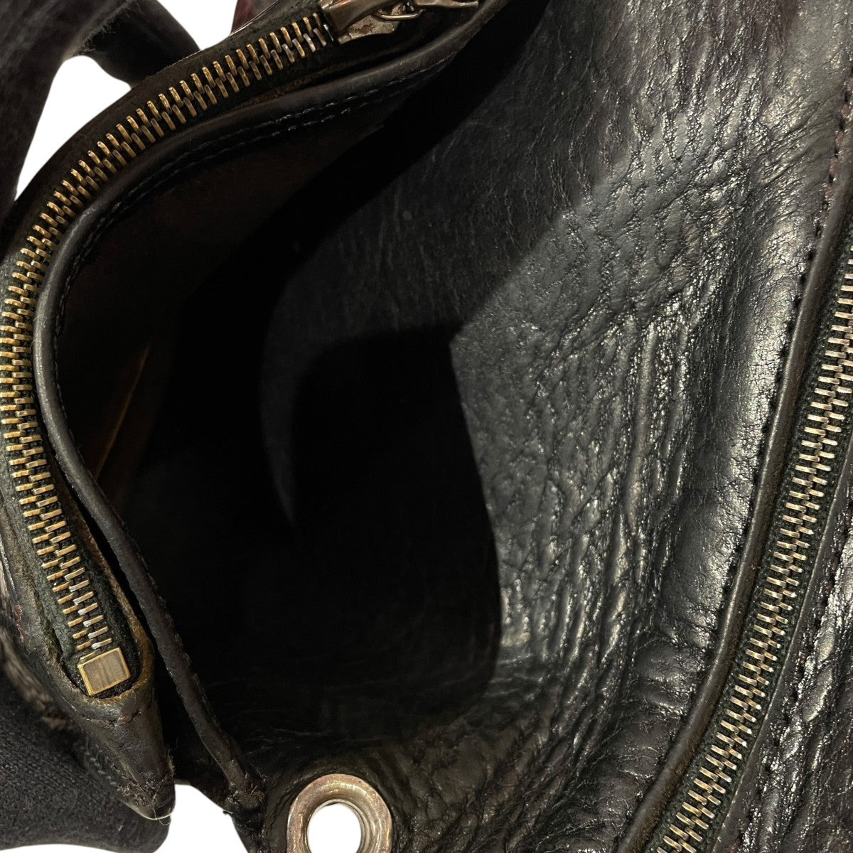 2 ZIP CROSS BALL LEATHER WALLET折り畳みコインケース