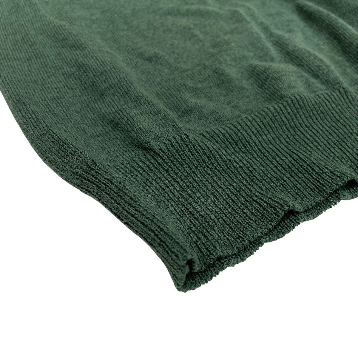 ENCOMING ENCOMING KNITTED V NECK JUMPER Dark GreenニットKNVJU-DG 古着・中古-5枚目のアイテム画像