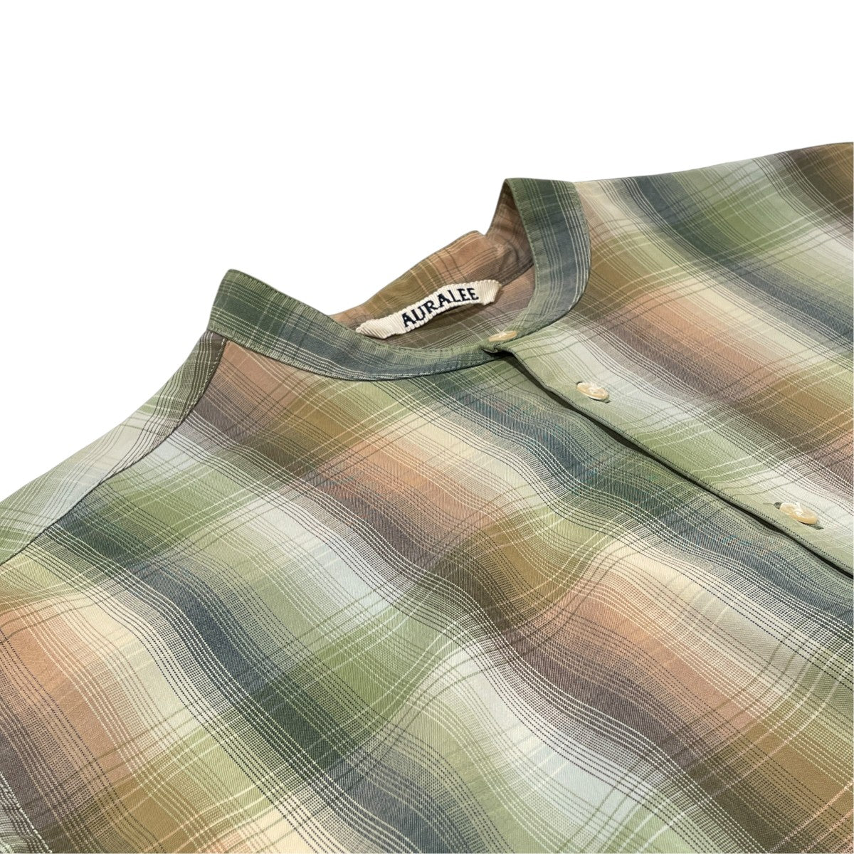 SUPER LIGHT WOOL CHECK MAXI ONE-PIECEシャツワンピースA20AD02LC