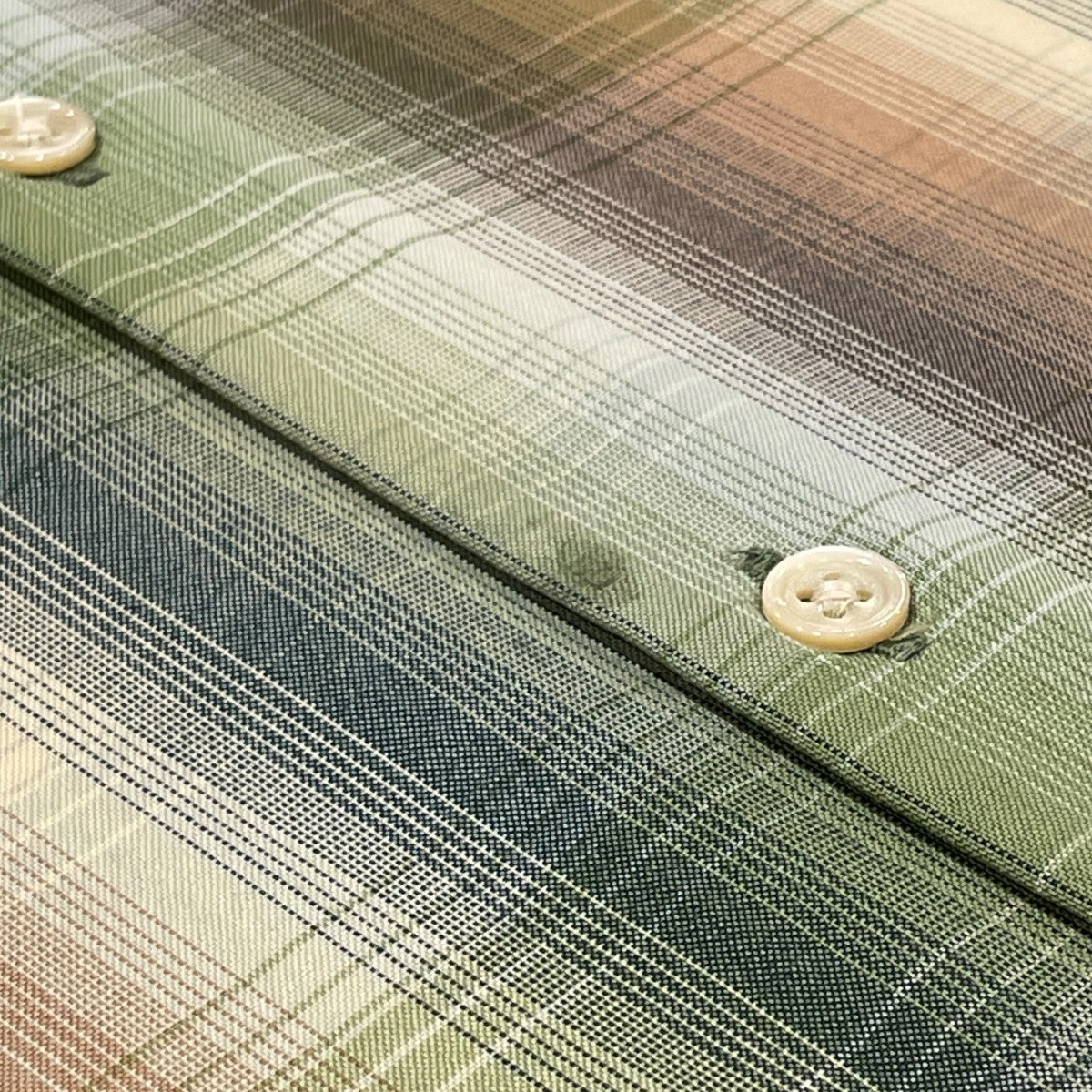 SUPER LIGHT WOOL CHECK MAXI ONE-PIECEシャツワンピースA20AD02LC