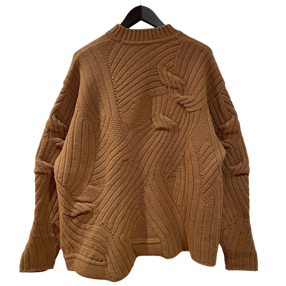 mame kurogouchi Basket Motif Cable Stitch Knitted PulloverセーターMM23FW-KN029 古着・中古-2枚目のアイテム画像