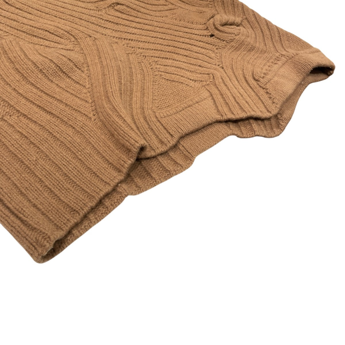 mame kurogouchi Basket Motif Cable Stitch Knitted PulloverセーターMM23FW-KN029 古着・中古-5枚目のアイテム画像