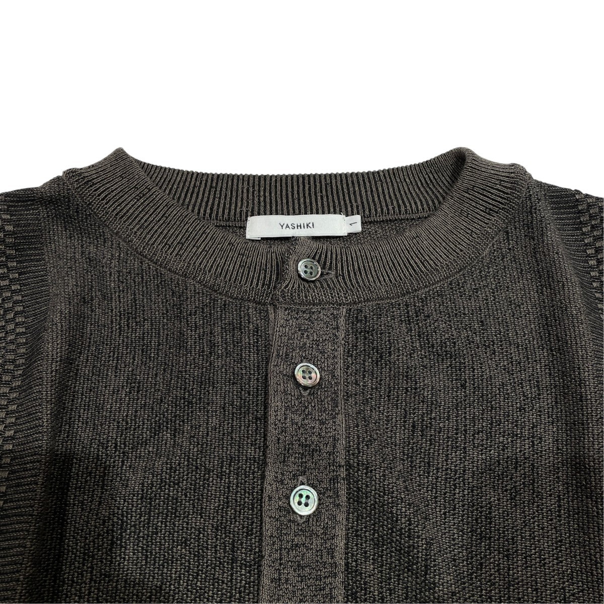 Ryokufu Henley Knit半袖ニットYSK-26SS-KN13