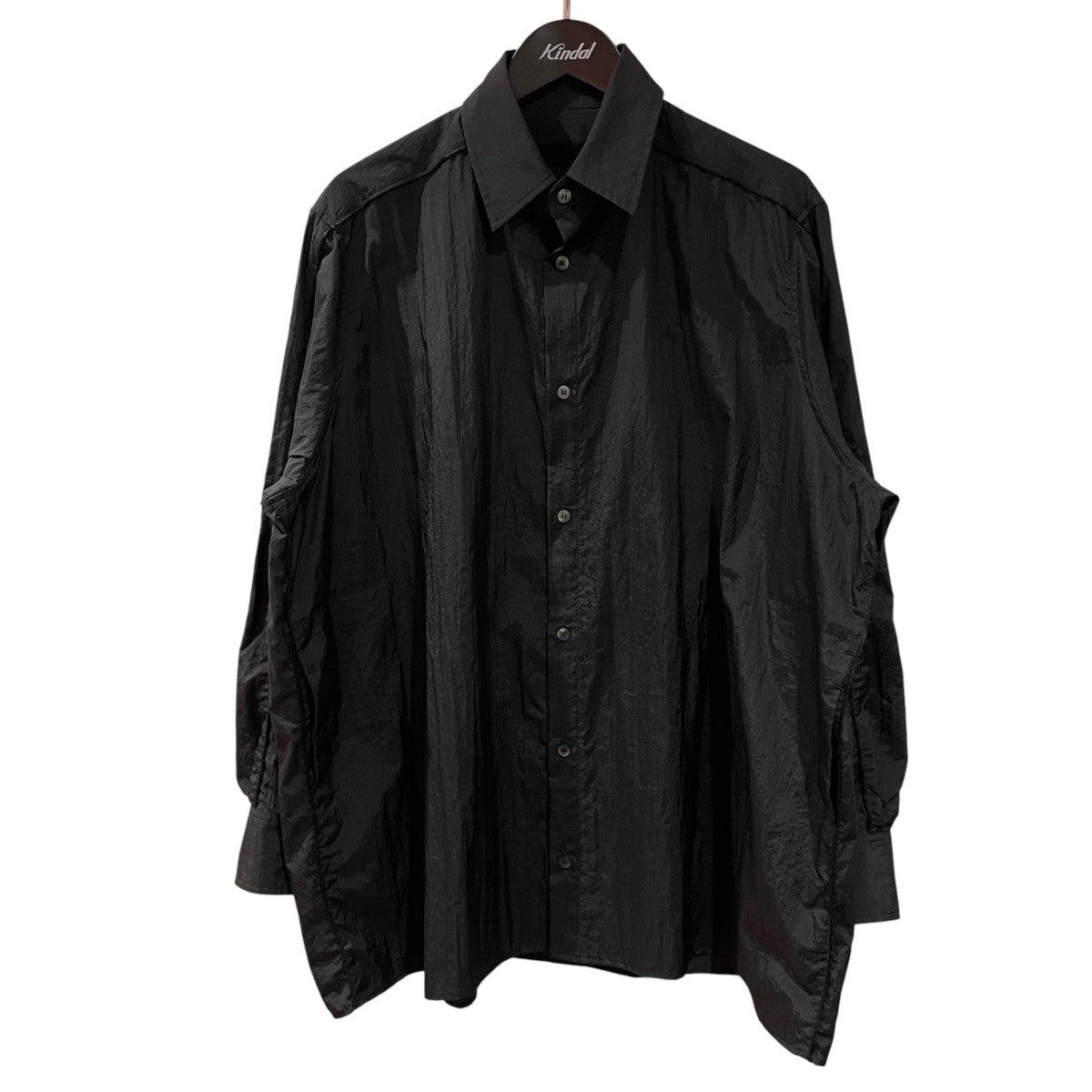 別注 Nylon Oversized Shirtsナイロンシャツ2401-SSH05-M404