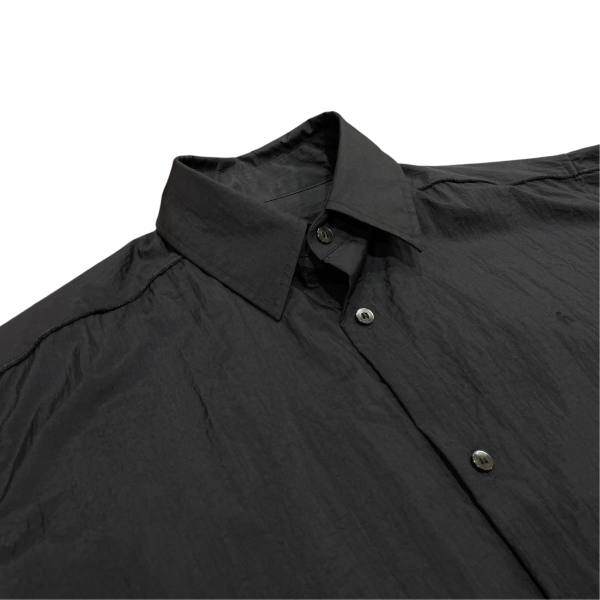 別注 Nylon Oversized Shirtsナイロンシャツ2401-SSH05-M404