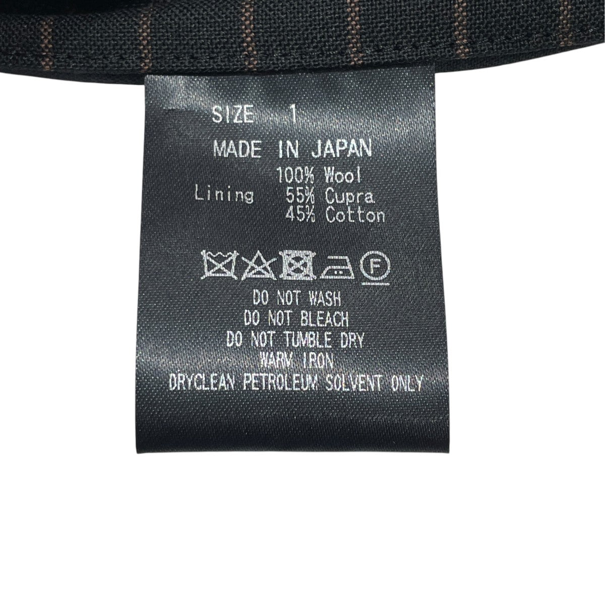 ORGANIC WOOL TROPICAL SACK COATストライプテーラードジャケットA24A-08JK01C