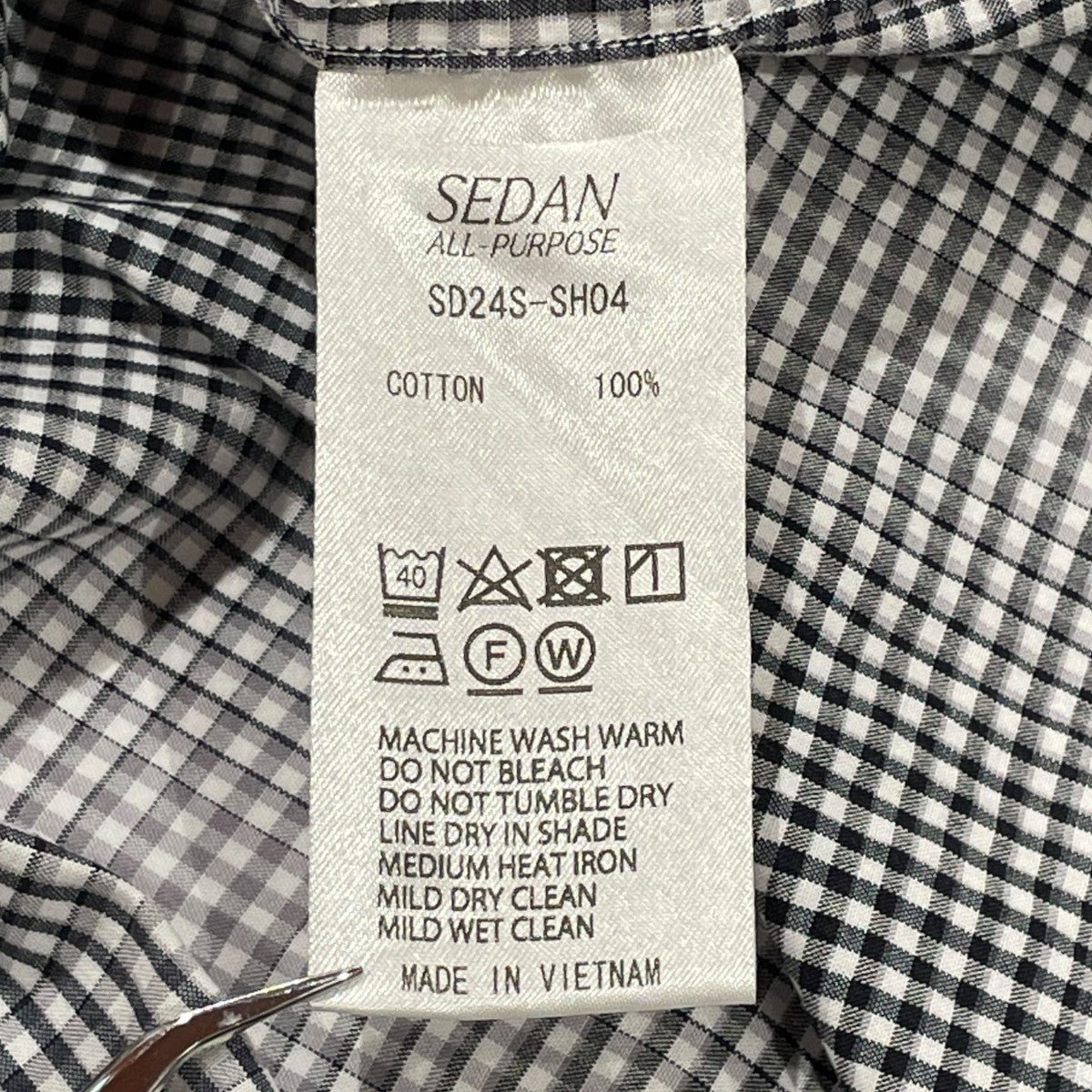 Detachable Shadow Plaid BD Shirt長袖シャツSD24SS-SH04