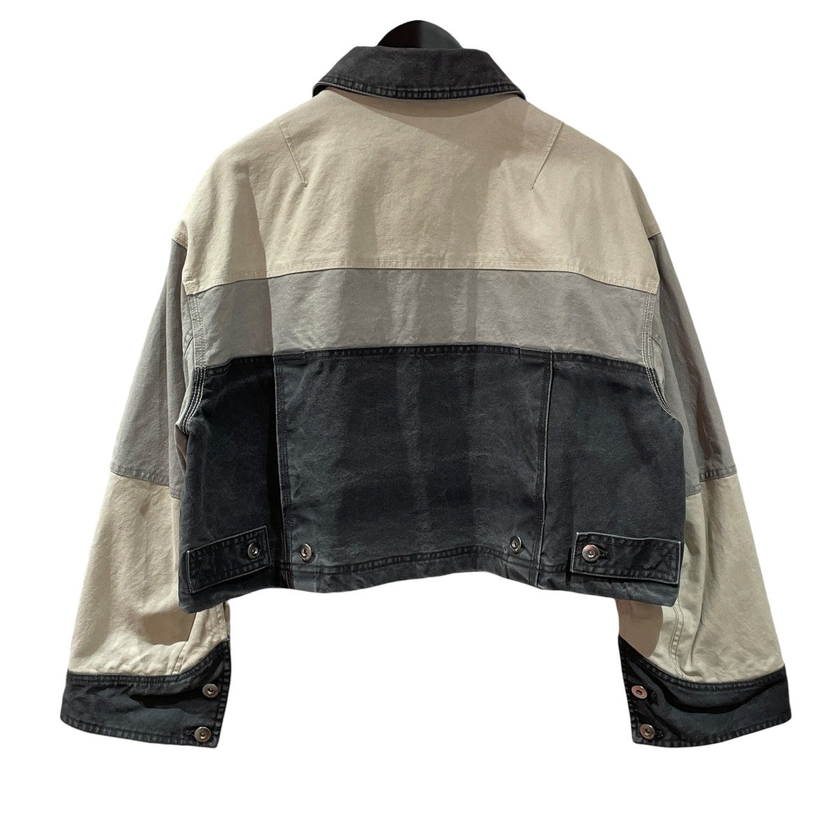 Aging Processing Color Block Oxford Jacketデニムジャケット21251215305