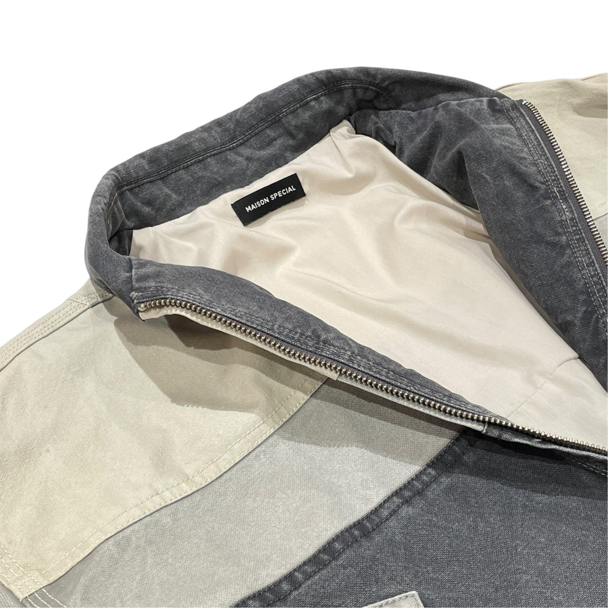 Aging Processing Color Block Oxford Jacketデニムジャケット21251215305