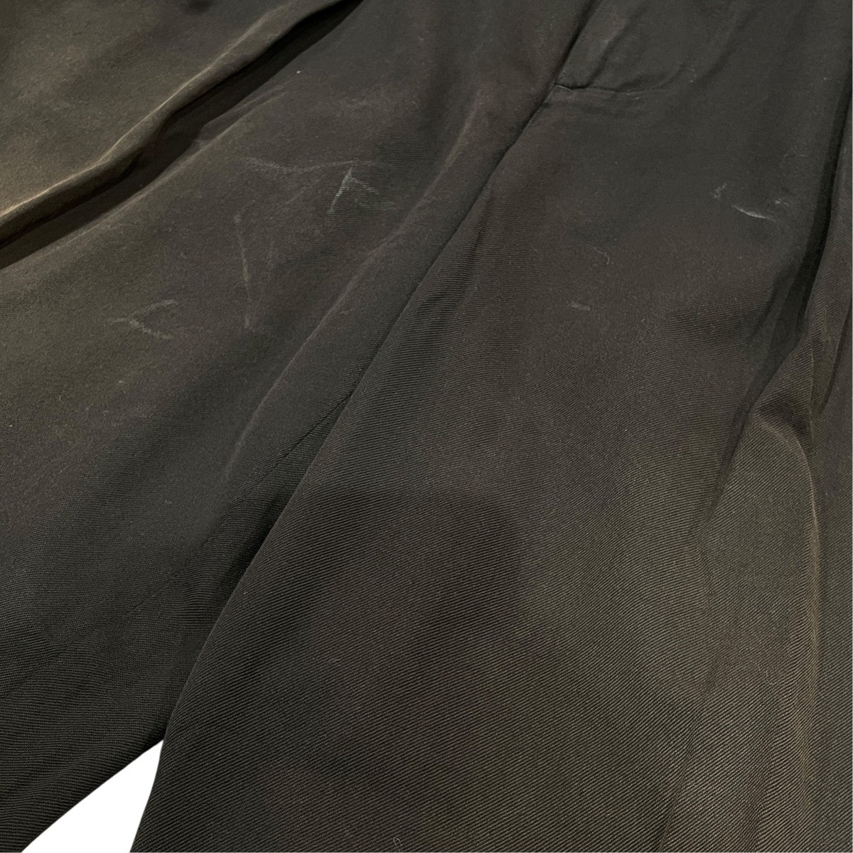 SUPER FINE WOOL COTTON TWILL SLACKSスラックスA22AS02CW
