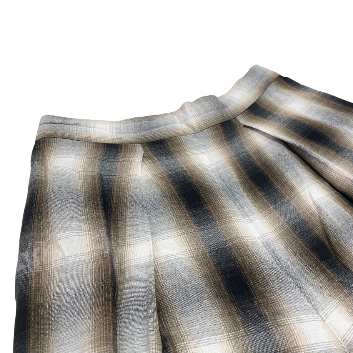 PHEENY Rayon ombre check gathered pantsチェックPS25-PT05 古着・中古-3枚目のアイテム画像