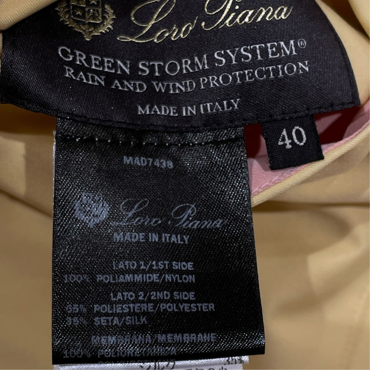 LORO PIANA リバーシブルジップパーカーFAI5117 古着・中古-9枚目のアイテム画像
