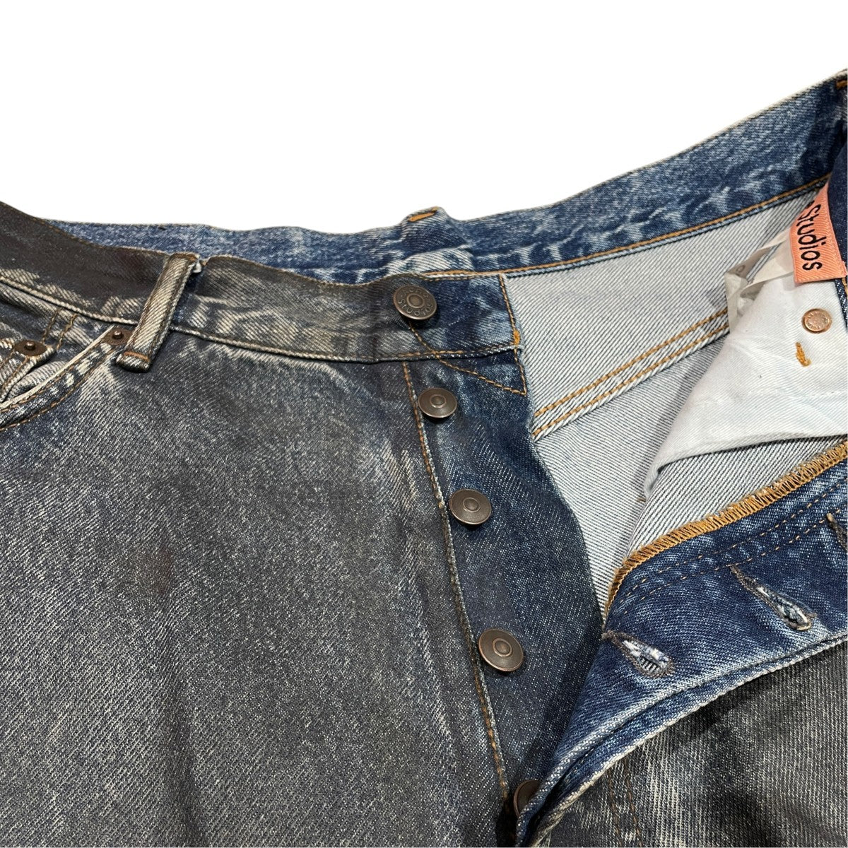 Asphalt Coating DenimデニムパンツC00072