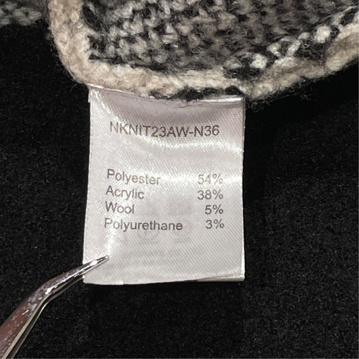 pattern knit厚手ニットNKNIT23AW-N36