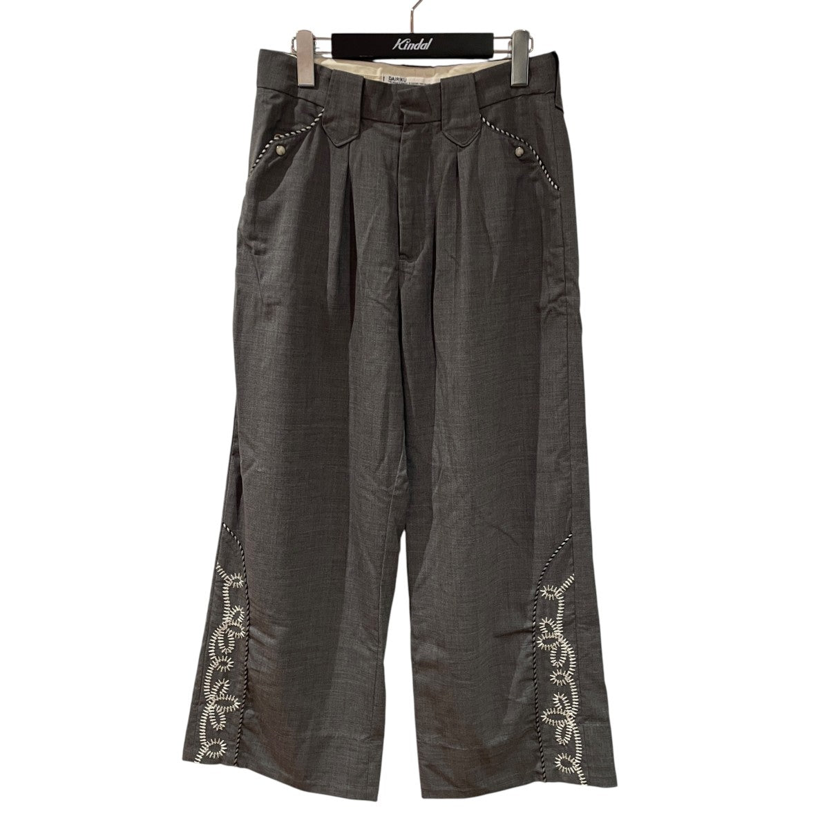 Embroidery Western Wide Slacksスラックス24SS B-4