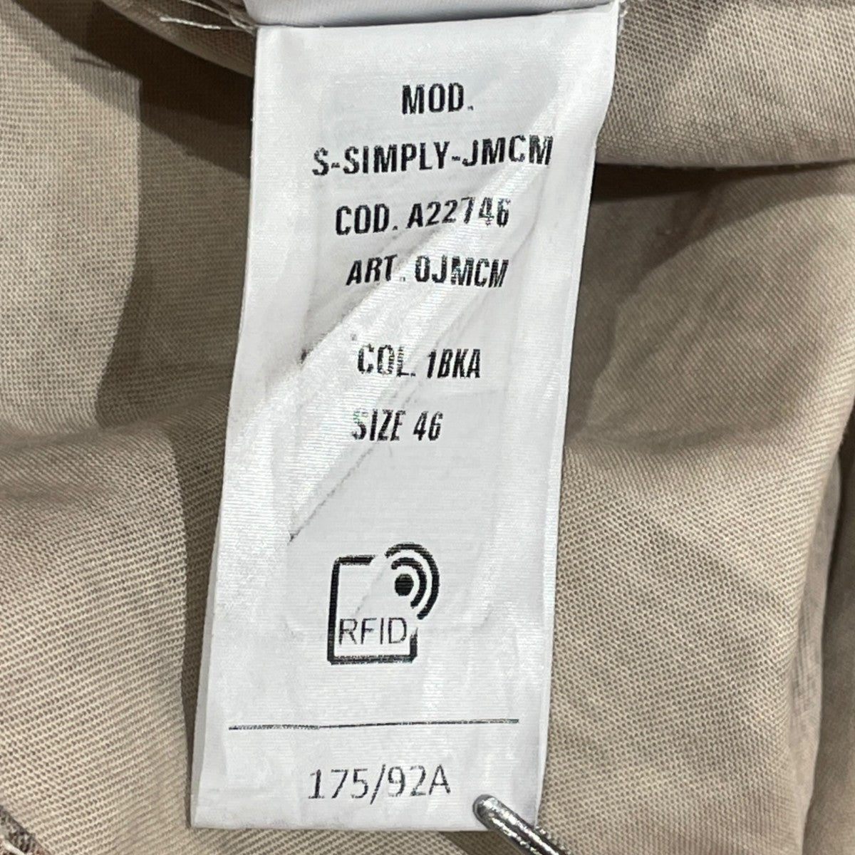 S-SIMPLY-JMCM長袖シャツA22746