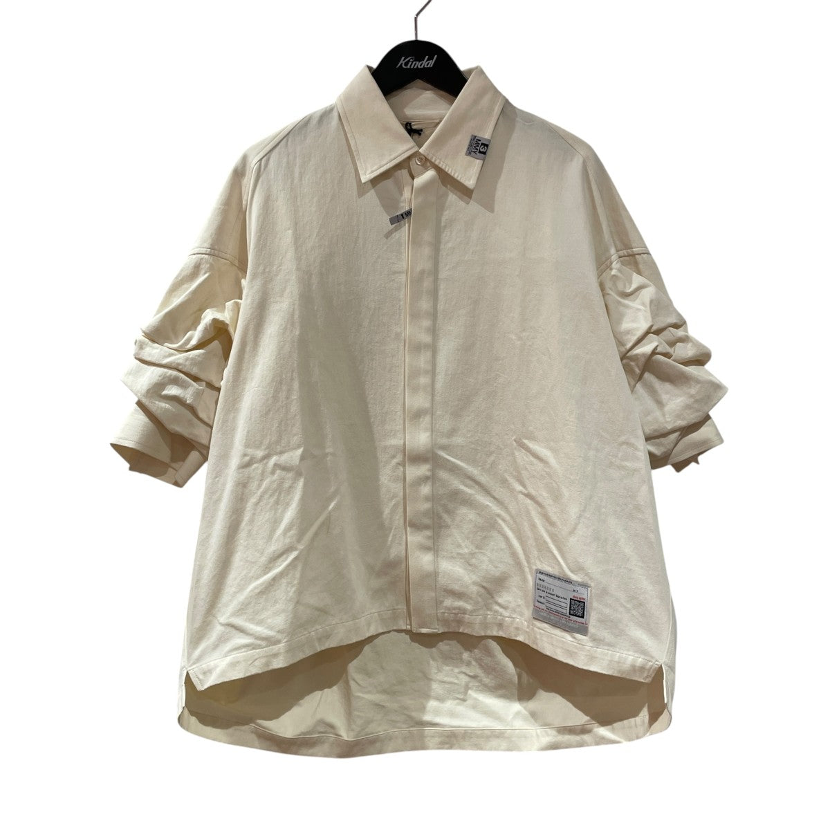 MIHARA YASUHIRO ROLL-UP SLEEVE SHIRTS長袖シャツB12SH131 古着・中古-1枚目のアイテム画像