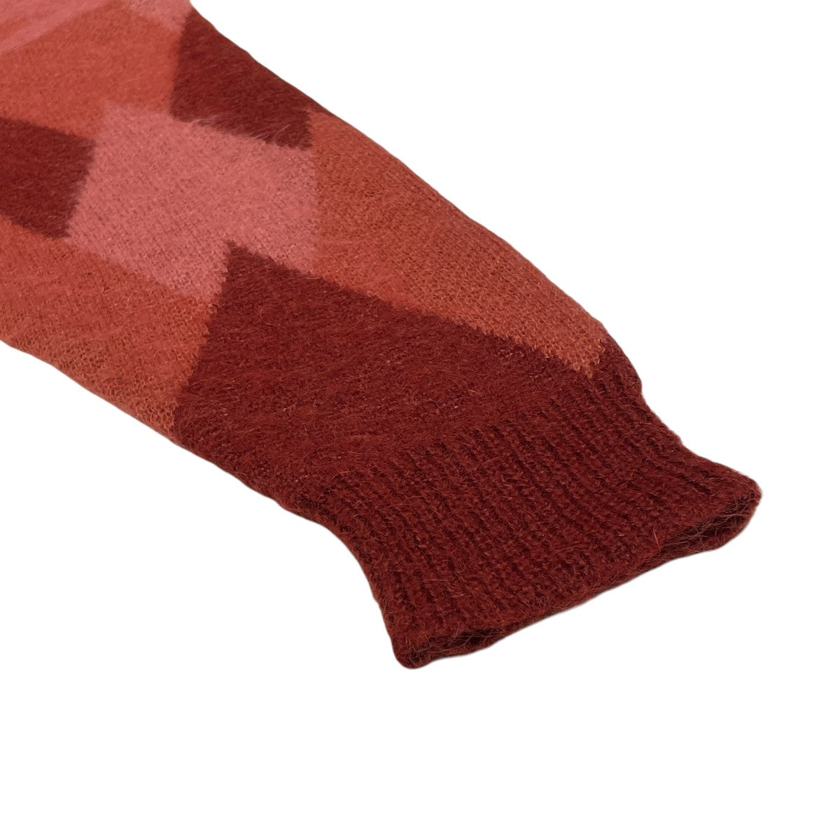 ARGYLE MOHAIR KNIT CARDIGANニットカーディガン22AW K-2