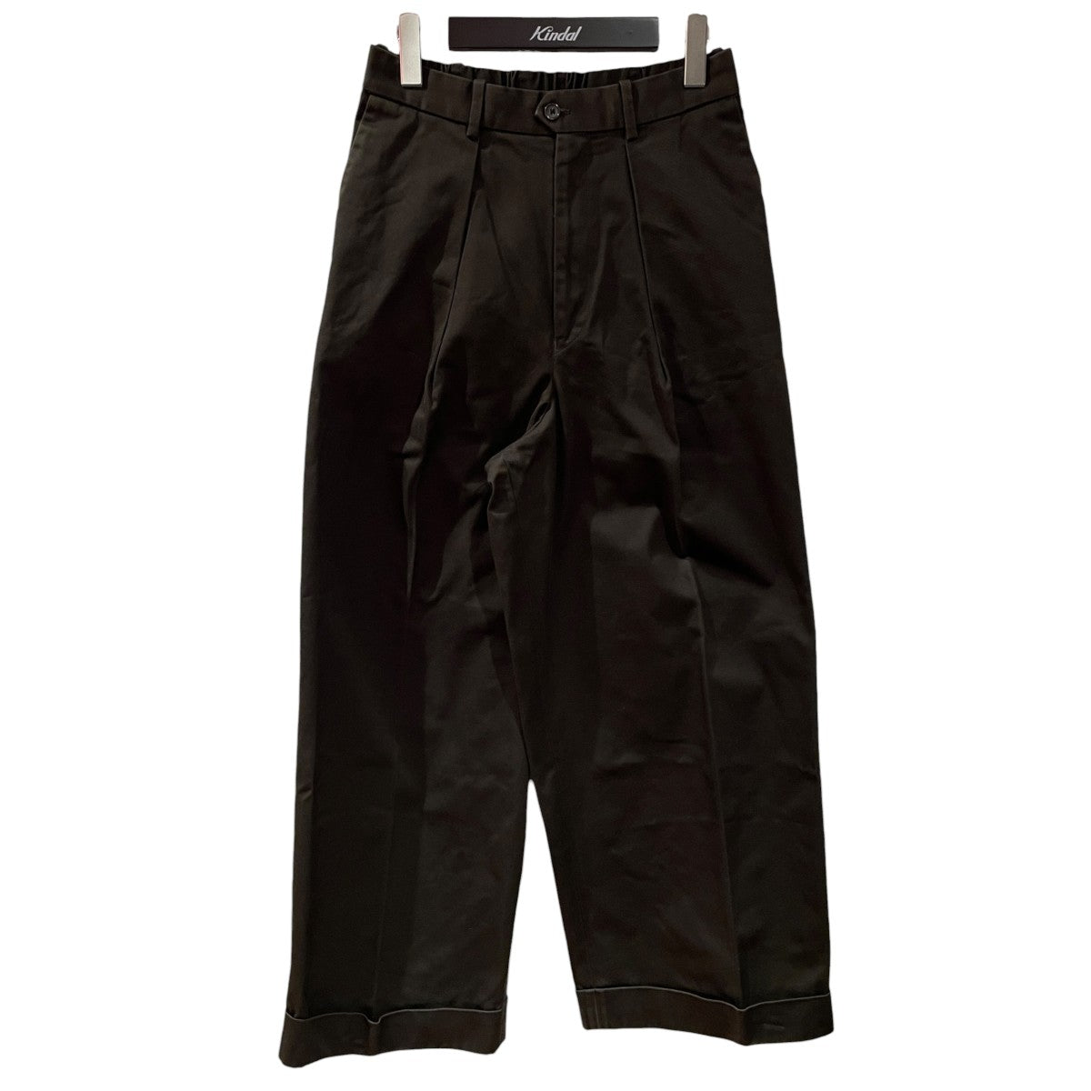 PLEATED WIDE TROUSERS ORGANIC COTTON TWILLワイドパンツA22D-03PT01C