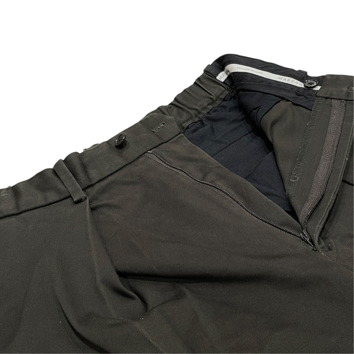 PLEATED WIDE TROUSERS ORGANIC COTTON TWILLワイドパンツA22D-03PT01C