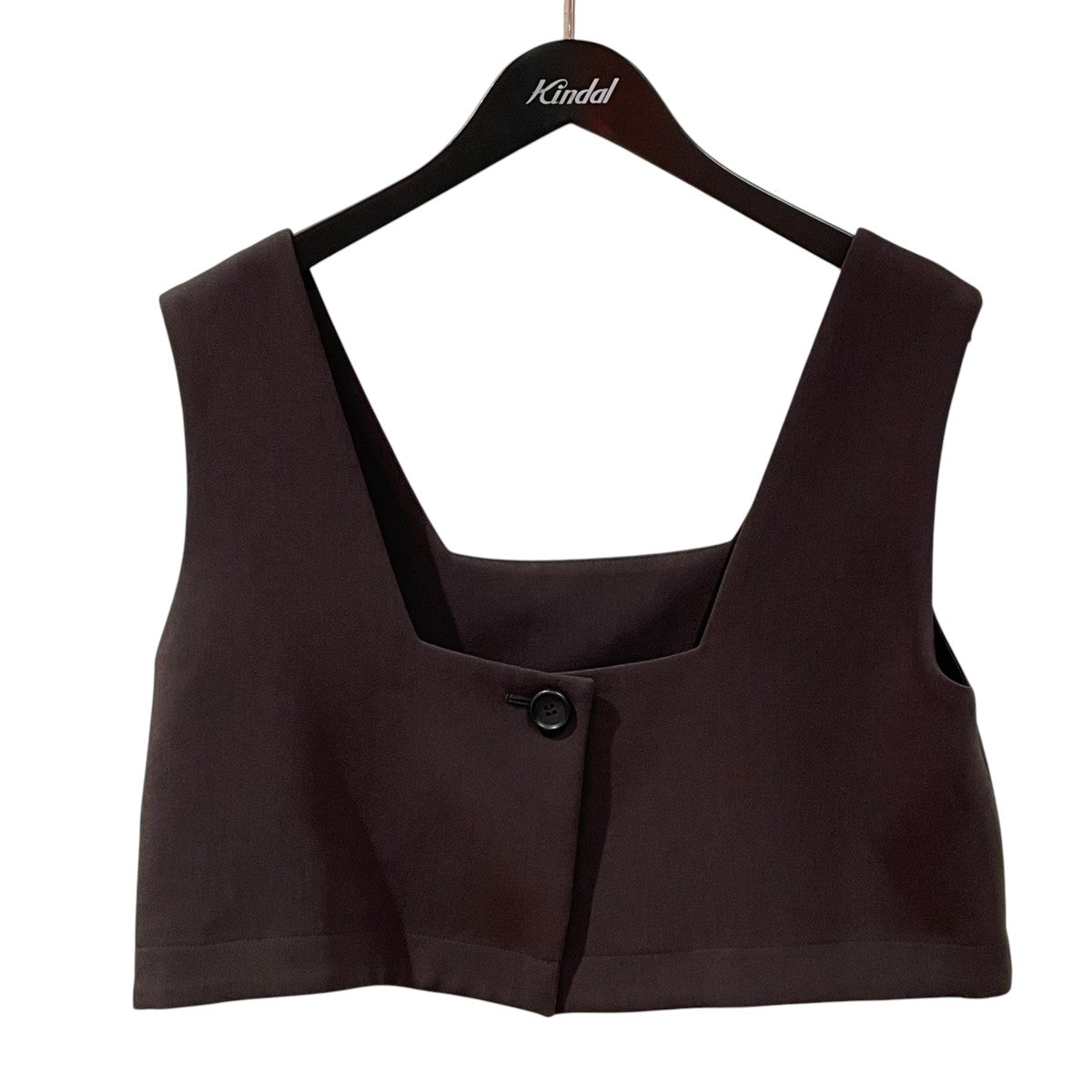 SQUARE NECK COMPACT TOPSベストLH26SS-BL024-1