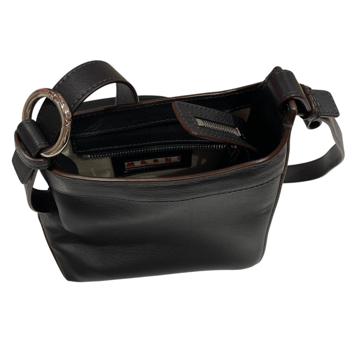 MARNI Leather SMALL HOBOショルダーバッグSBMQ0109U0 古着・中古-6枚目のアイテム画像