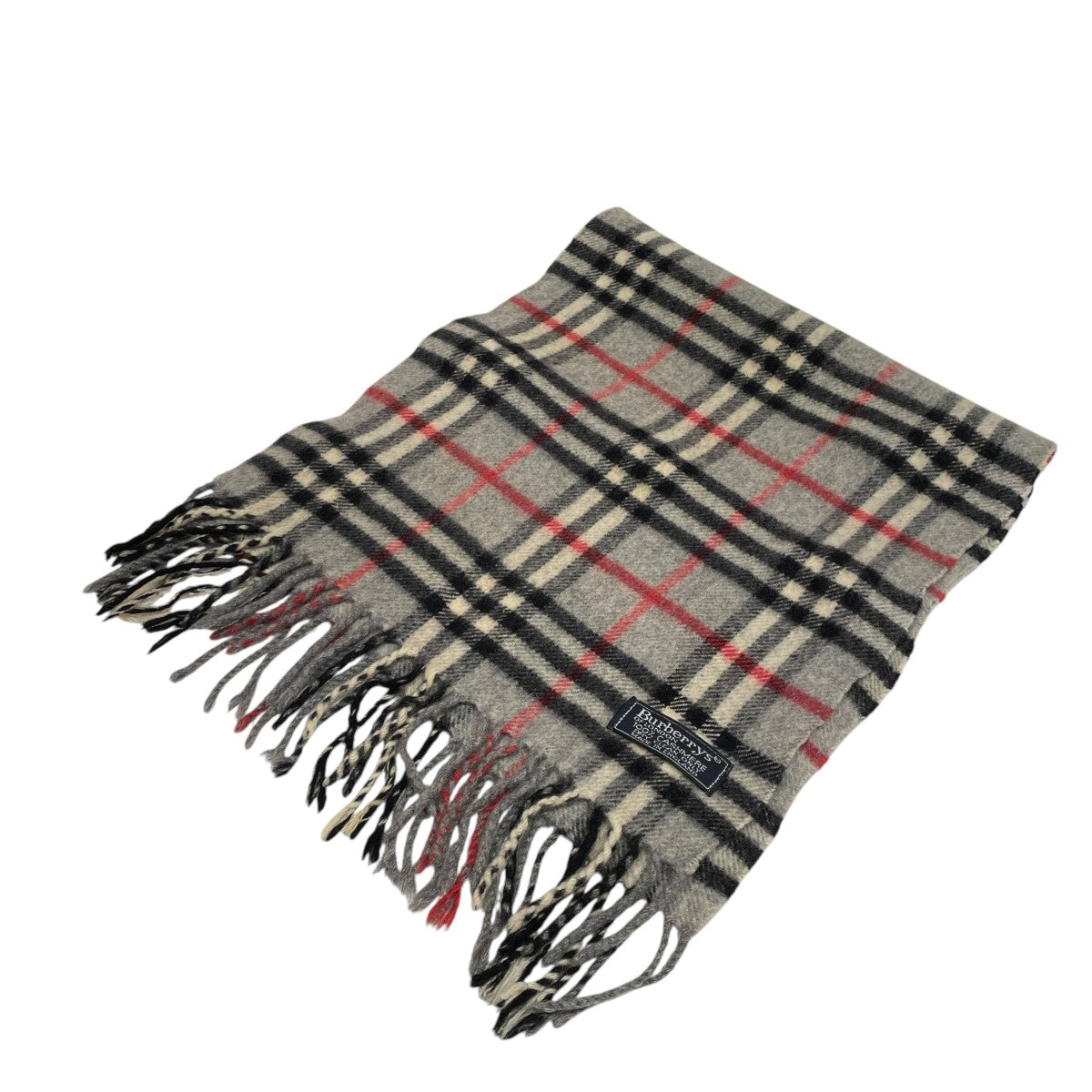 Burberry’s カシミアチェックマフラー 古着・中古-1枚目のアイテム画像
