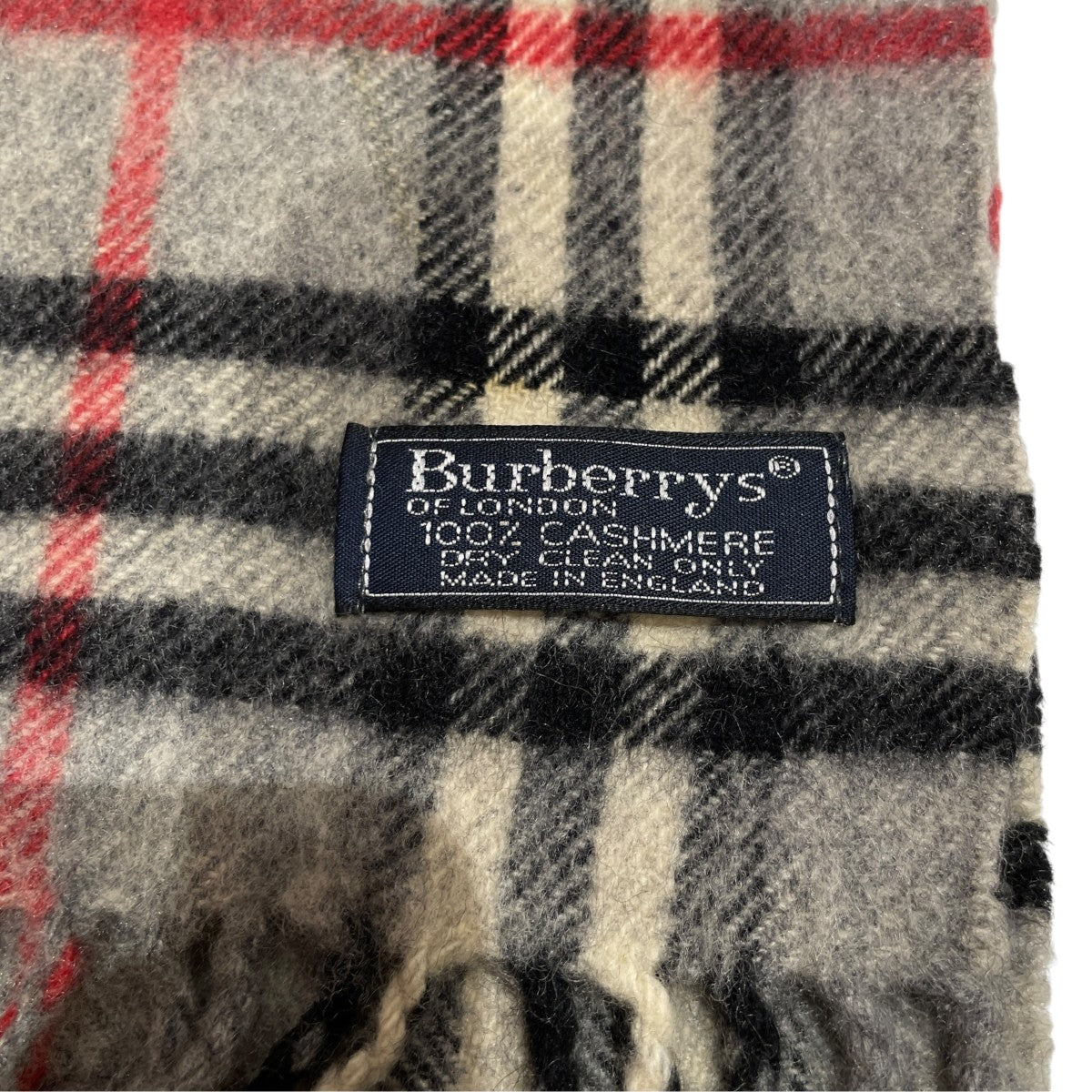 Burberry’s カシミアチェックマフラー 古着・中古-4枚目のアイテム画像