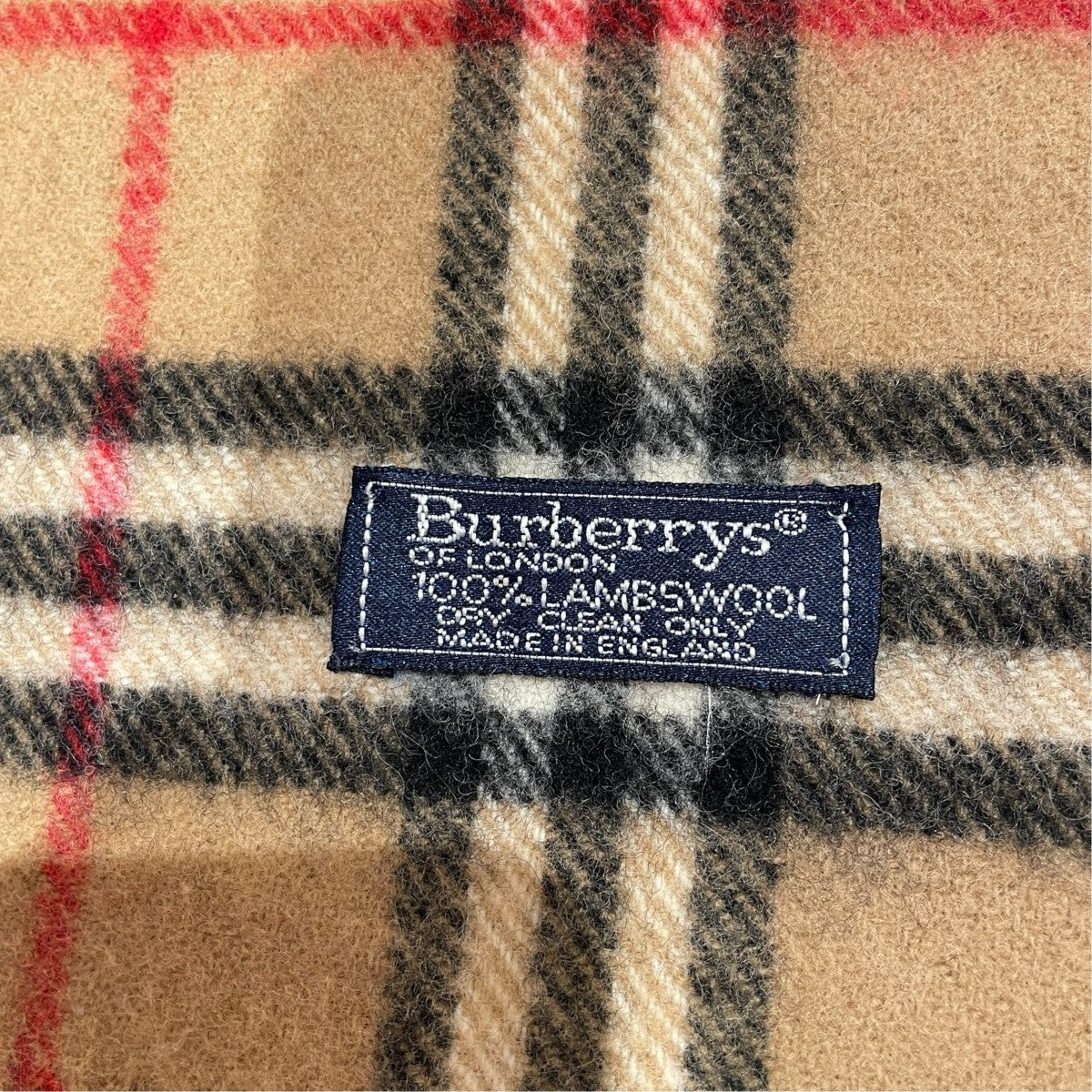 Burberry’s チェックマフラー 古着・中古-4枚目のアイテム画像